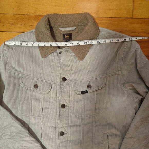 Lee gray corduroy sherpa lined rider jacket NWT - Picture 4 of 13
